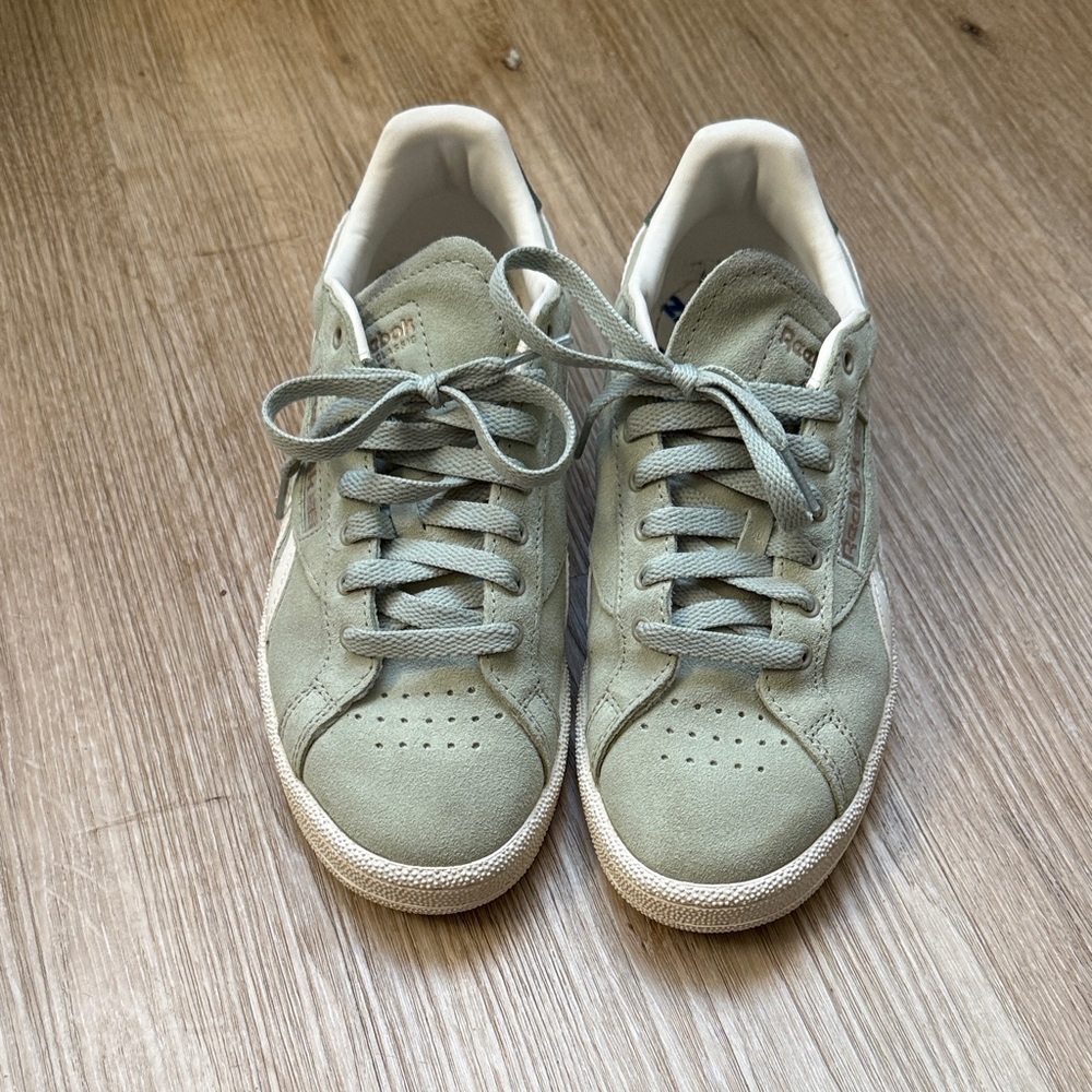 Reebok Mint Green Suede Club C Sneakers